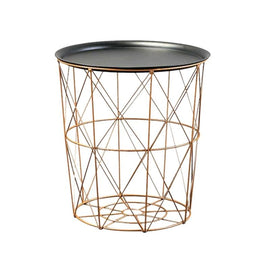 Enclosed Metal Storage Basket