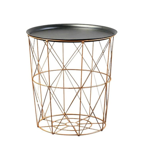 Enclosed Metal Storage Basket