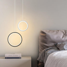 Minimalist Halo Bedside Pendant Light