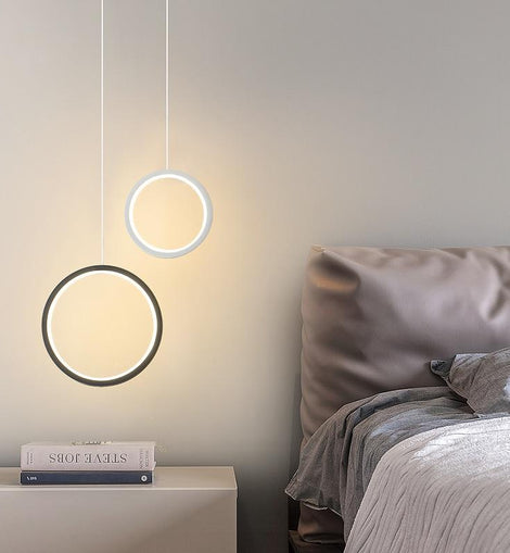 Minimalist Halo Bedside Pendant Light