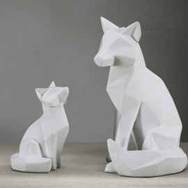 Geometric Fox Sculpture