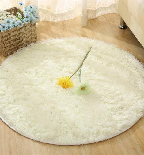 Fluffy Round Rug Collection